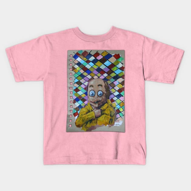 Duck Goblin 2 | DuckMan Yellow Raincoat Goblin | Lowbrow Pop Surreal Art | Horror Masterpiece | Original Oil Painting By Tyler Tilley Kids T-Shirt by Tiger Picasso